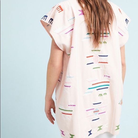 Anthropologie Panay Embroidered Caftan Top - Picture 2 of 10